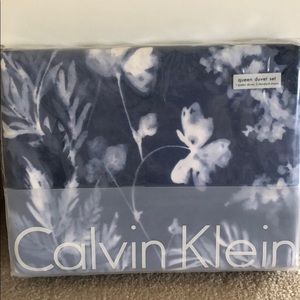Calvin Klein Kensington Ice Queen Size Duvet Set
